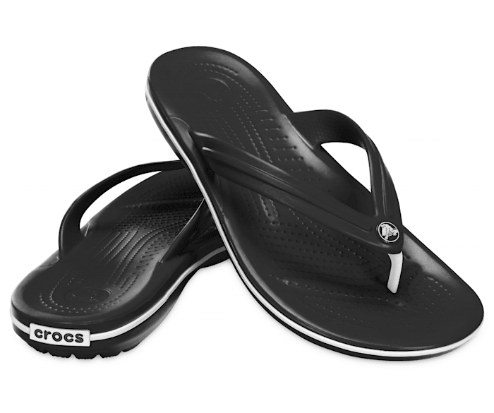 Crocs Unisex Crocband Flip Thong - Black