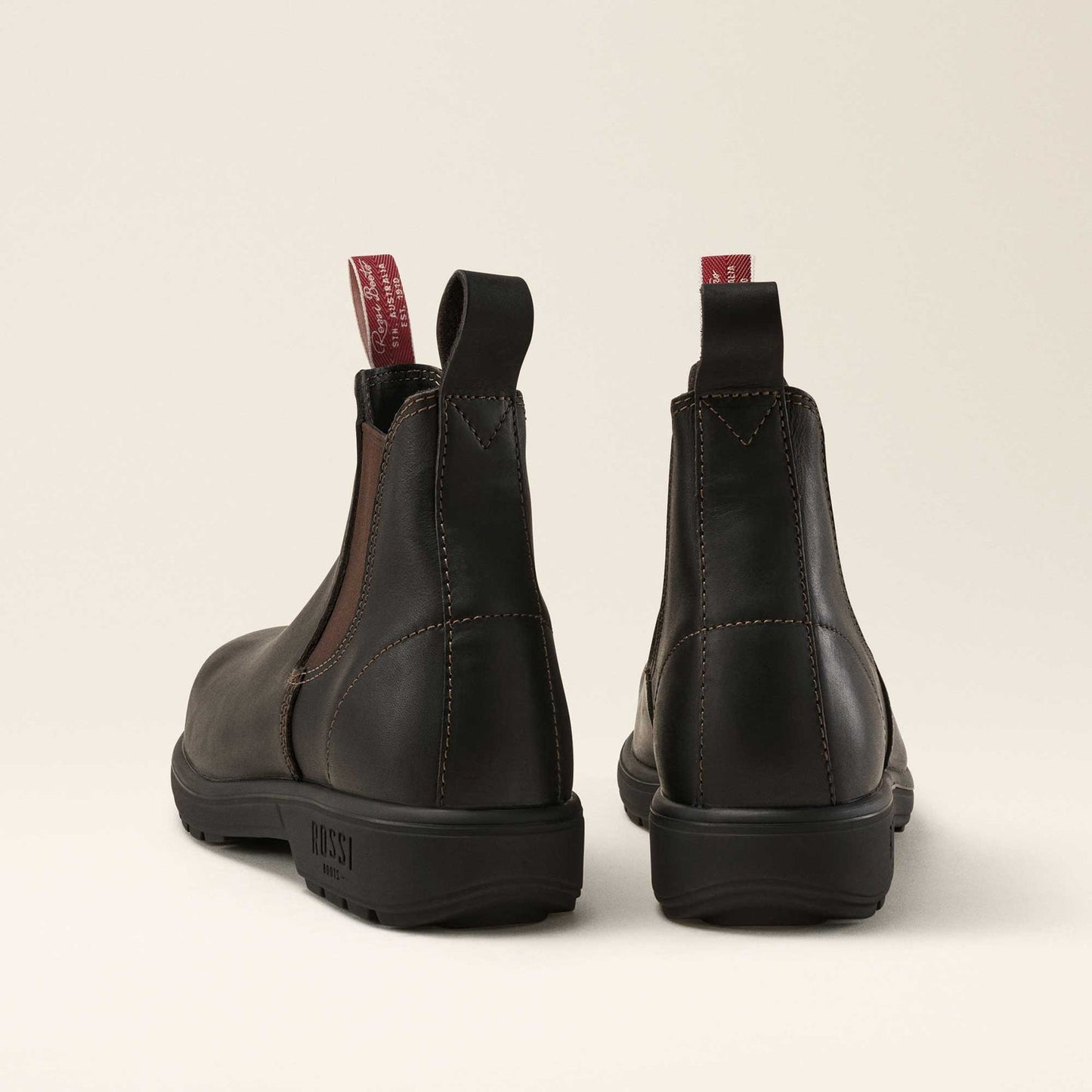 Rossi Trojan Elastic Sided Safety Boot - Claret