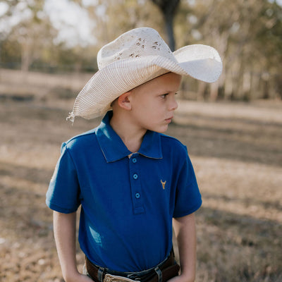 Little Windmill Clothing Co. "Nathan Jnr" Ocean Teal Boys Polo