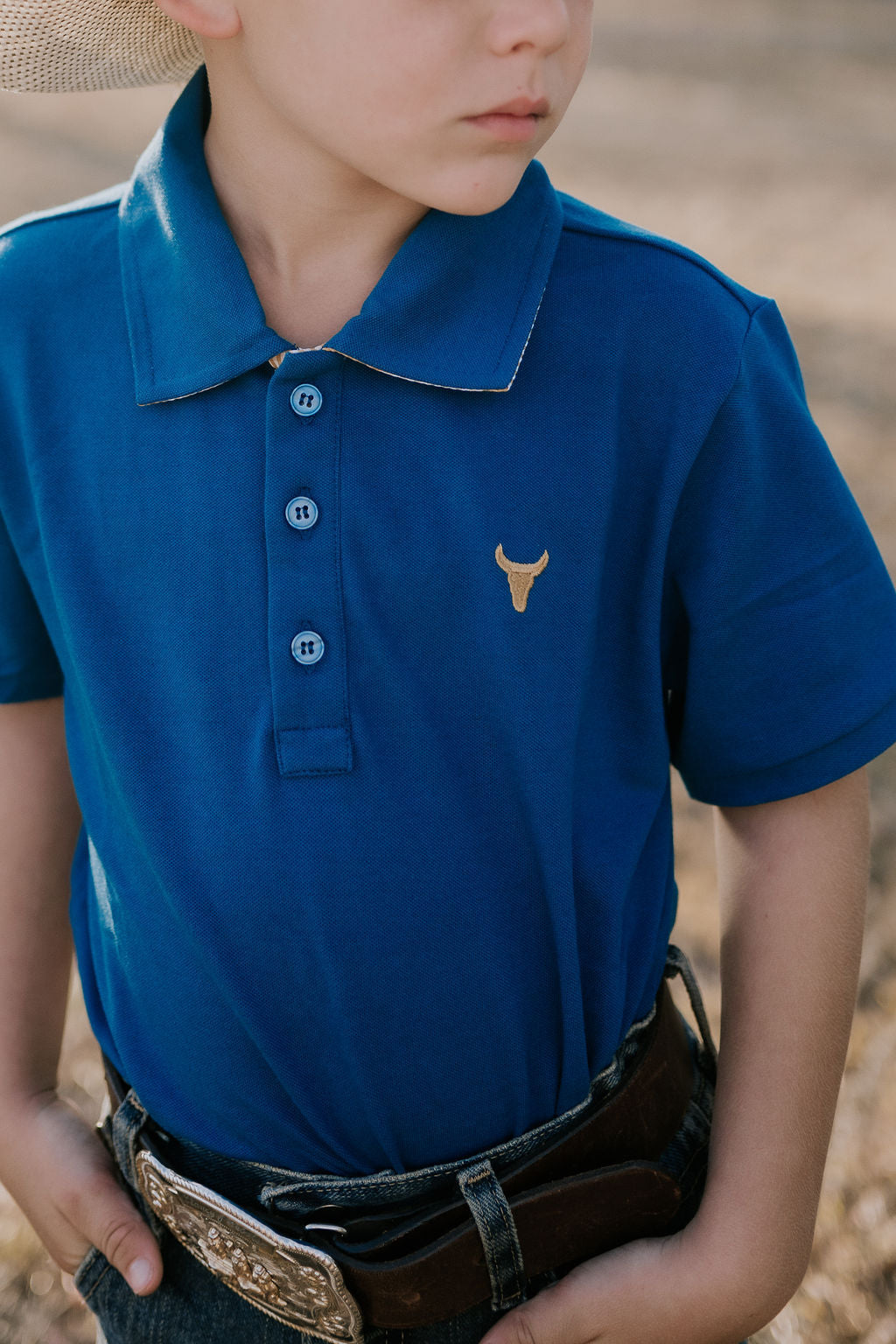 Little Windmill Clothing Co. "Nathan Jnr" Ocean Teal Boys Polo