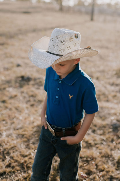 Little Windmill Clothing Co. "Nathan Jnr" Ocean Teal Boys Polo