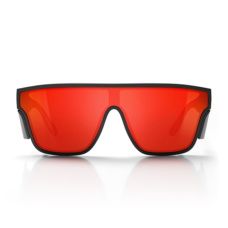 SafeStyle Primes Matte Black Reflectors Red Lens