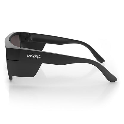 SafeStyle Primes Matte Black Reflectors Red Lens