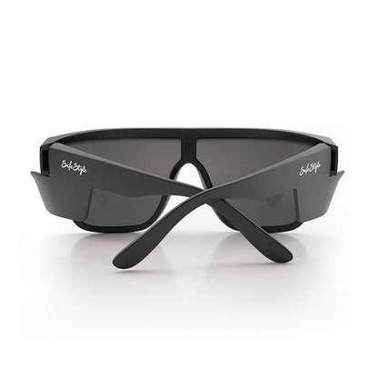 SafeStyle Primes Matte Black Reflectors Red Lens