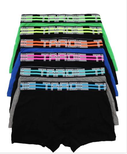 Tradie Mens 6 Pack Trunks - Neon Vibe