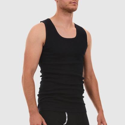 Tradie Mens Singlet - Black