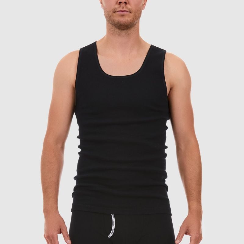 Tradie Mens Singlet - Black