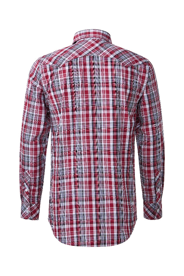 Pilbara Western Mens Snap Button Long Sleeve Shirt