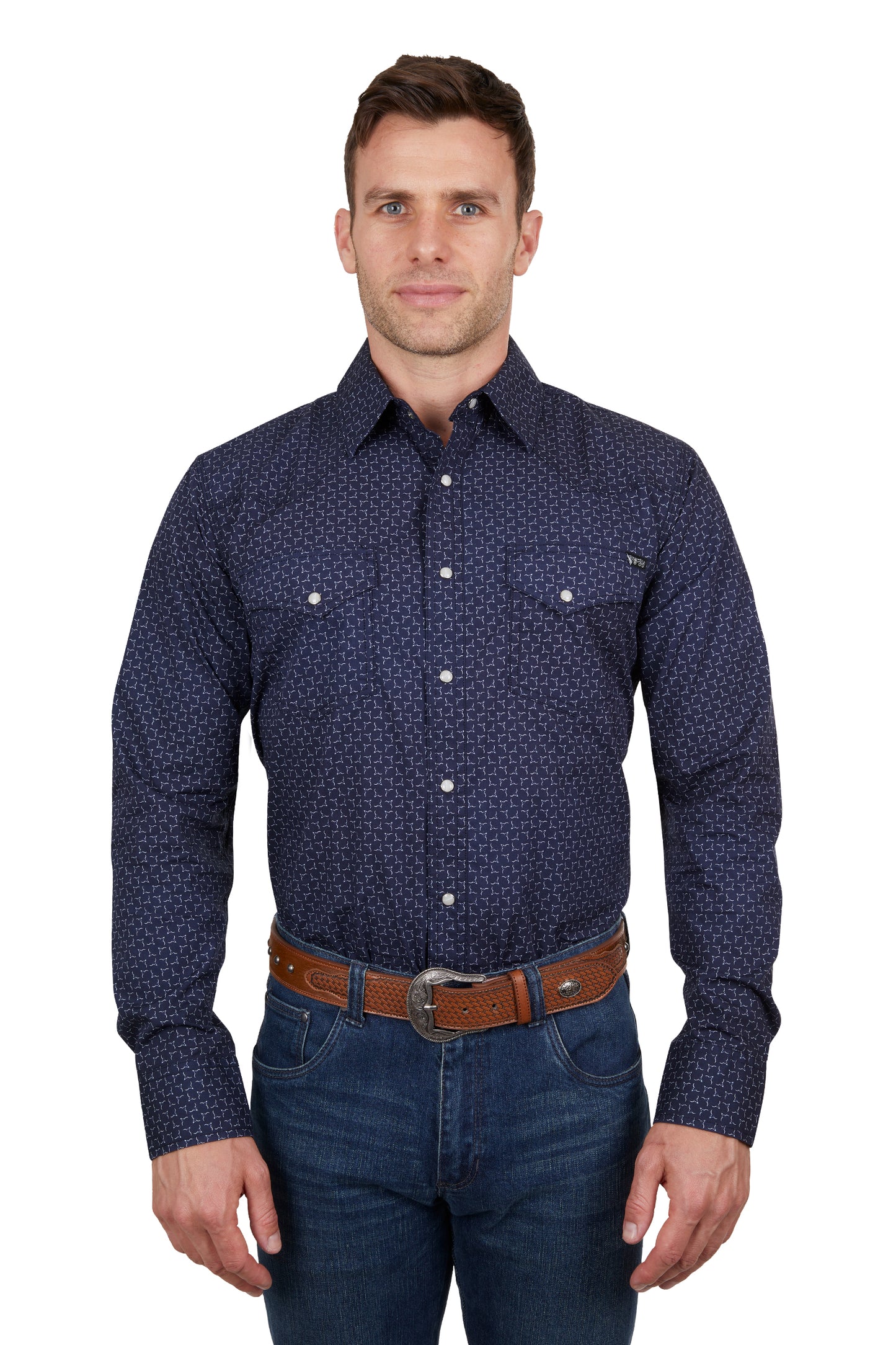 Pure Western Mens Jett Long Sleeve Shirt