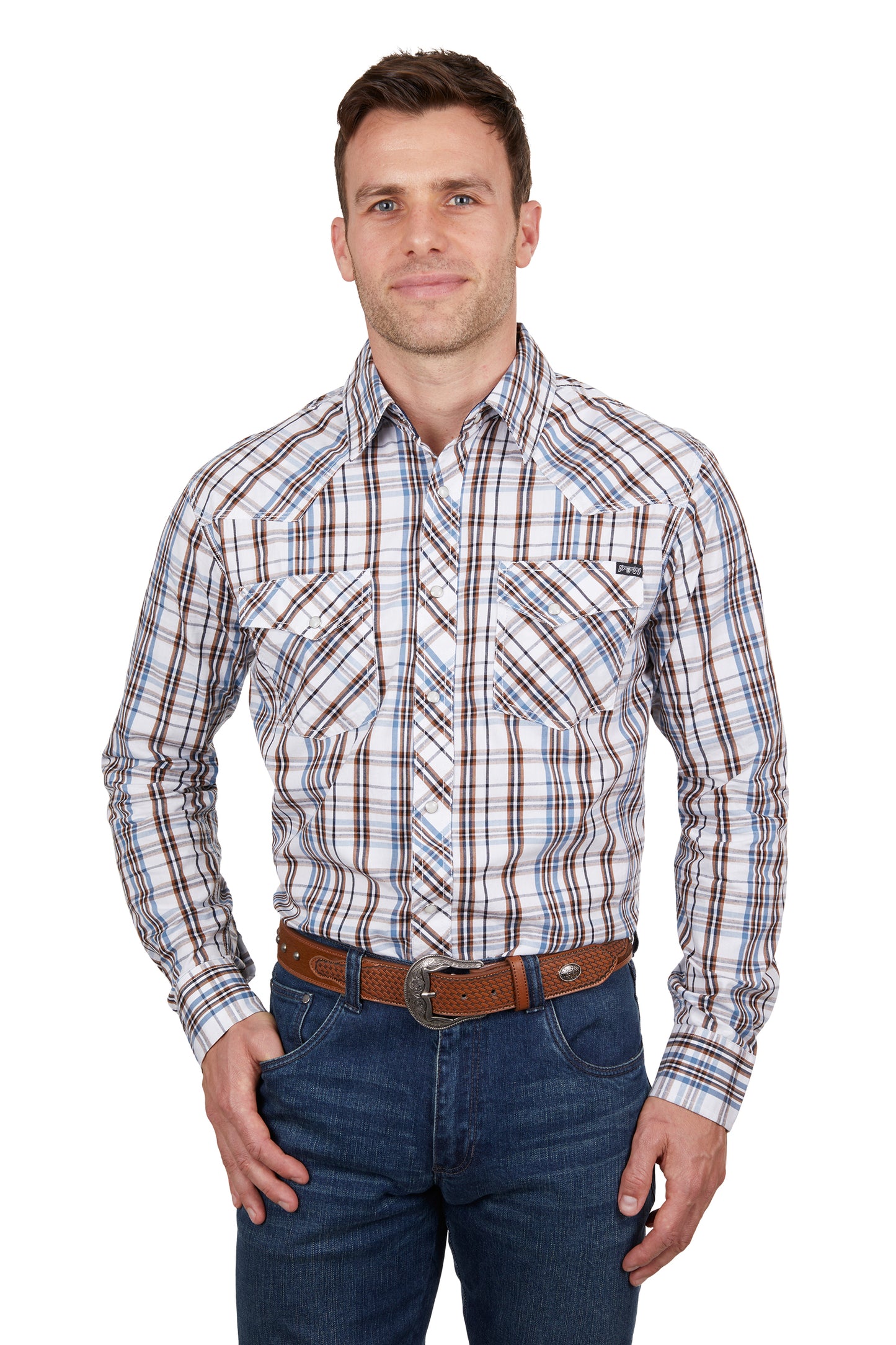 Pure Western Mens Evan Long Sleeve Shirt