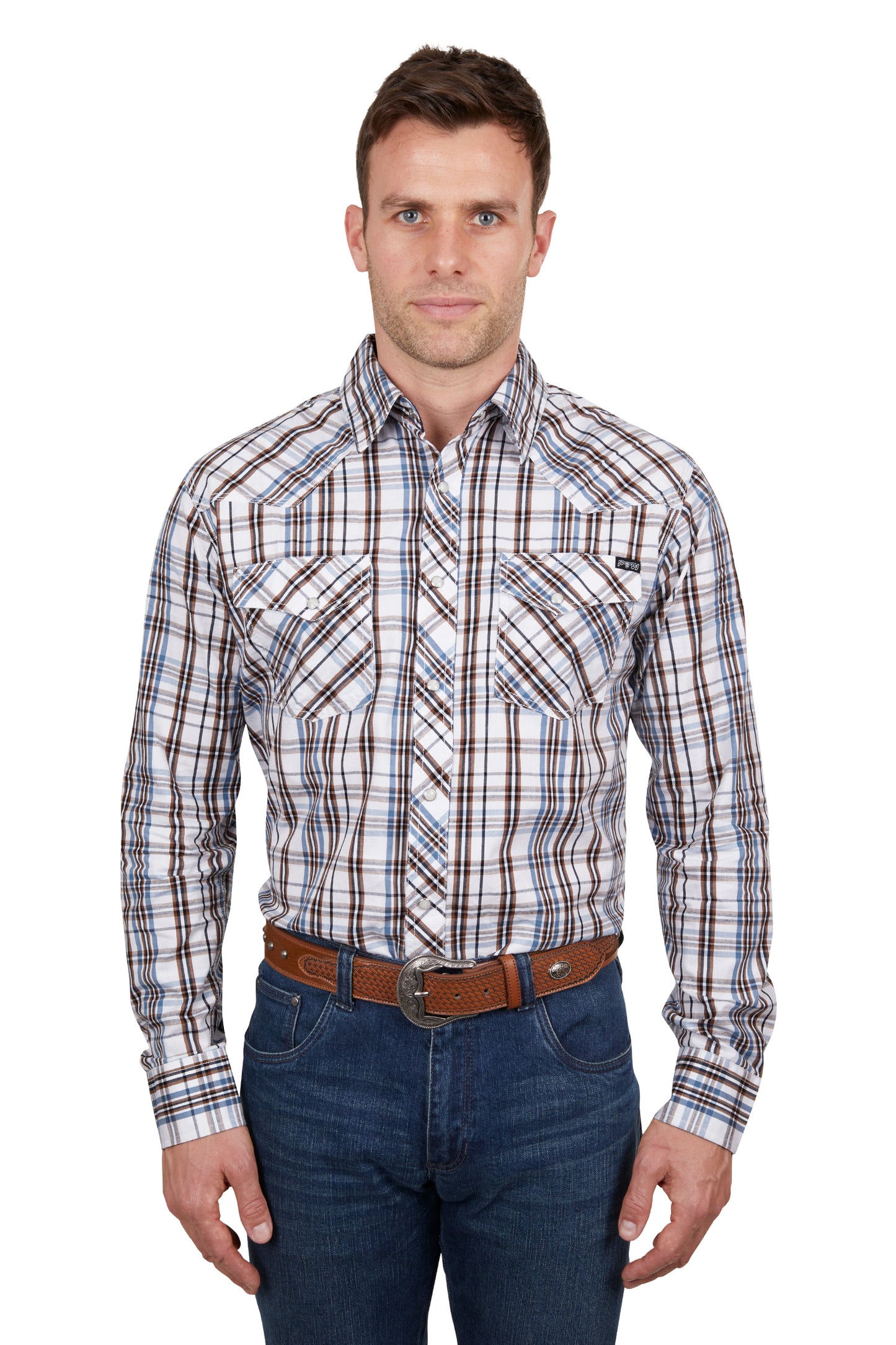 Pure Western Mens Evan Long Sleeve Shirt