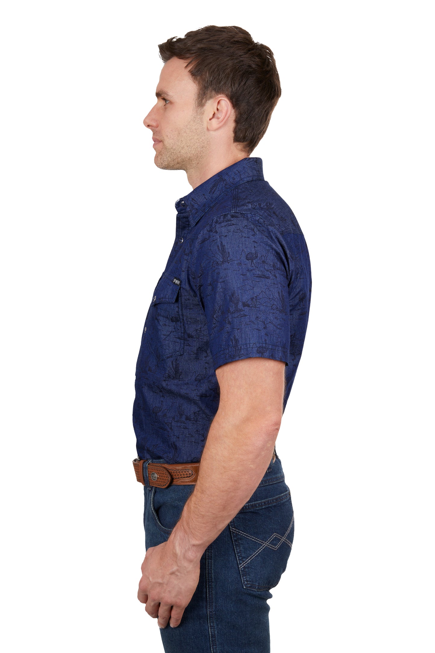 Pure Western  Mens Drew Short Sleeve Shirt