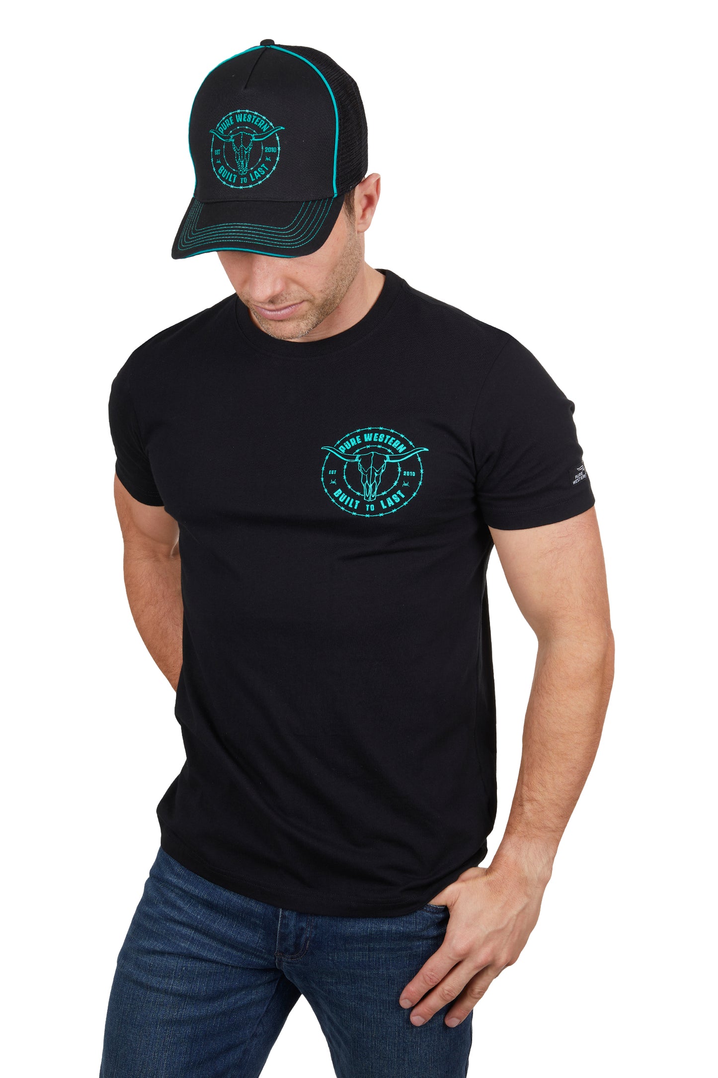 Pure Western Mens Walker Short Sleeve Tee