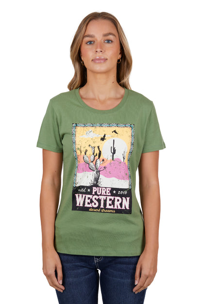 Pure Western Womens Lauren Short Sleeve Tee