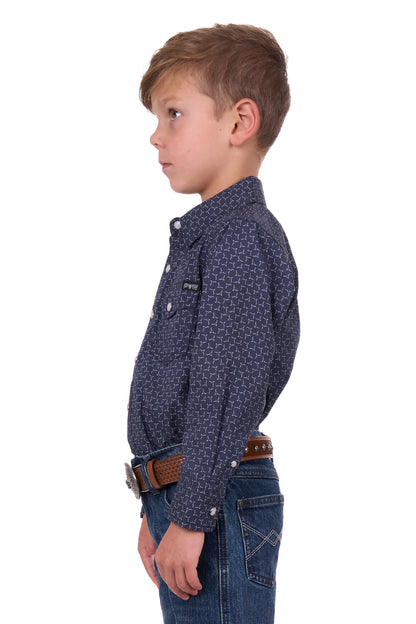 Pure Western Boys Jett Long Sleeve Shirt