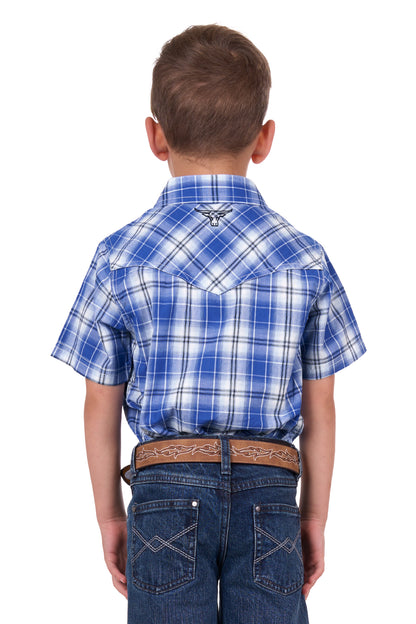 Pure Western Boys Mark Short Sleeve Shirt