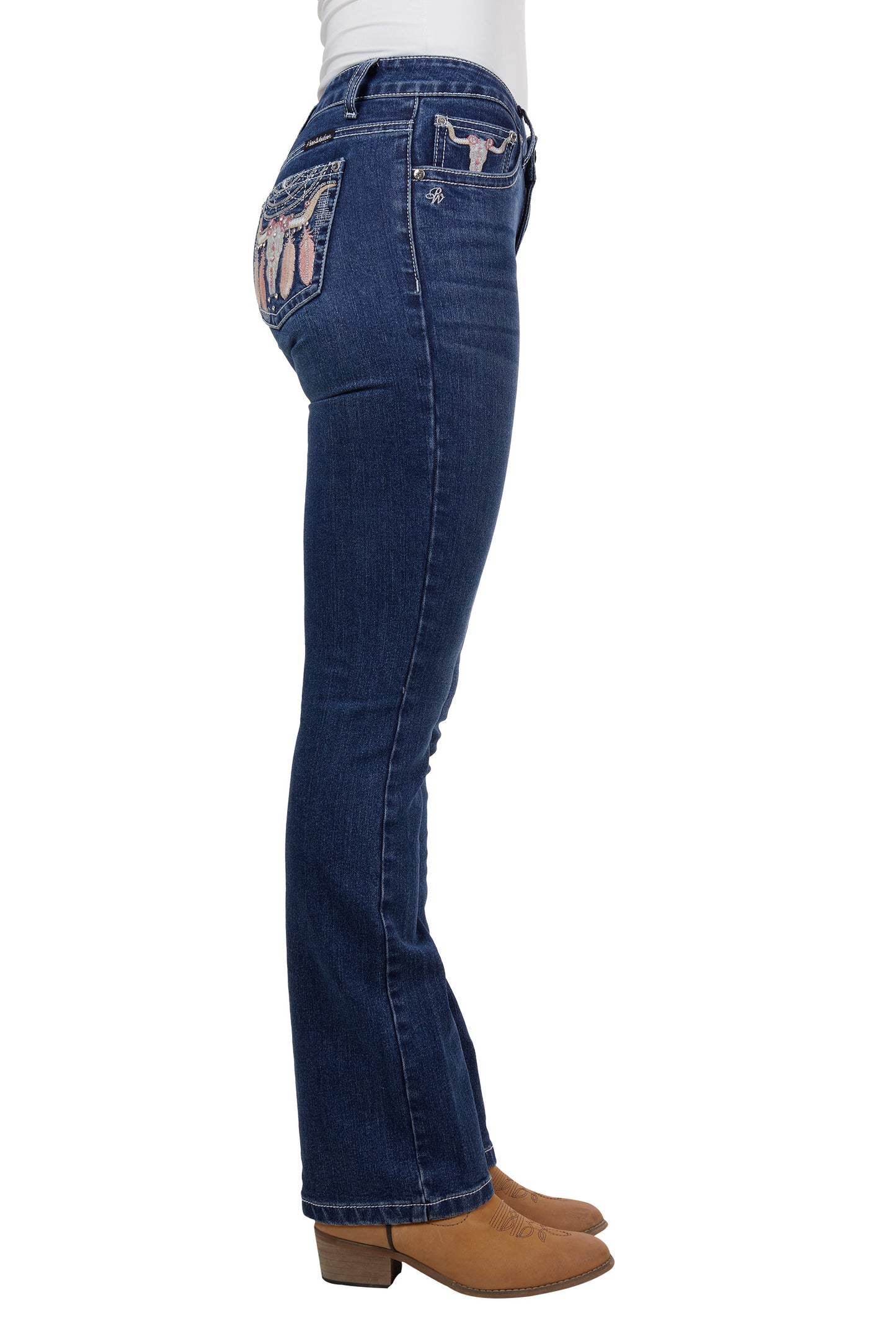 Pure Western Womens Ava Boot Cut Jean 32" Leg