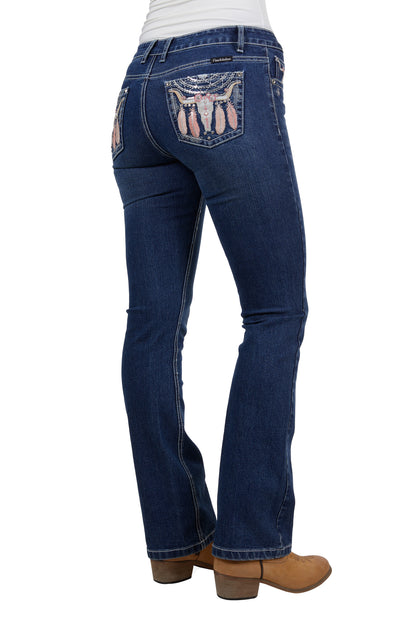 Pure Western Womens Ava Boot Cut Jean 32" Leg