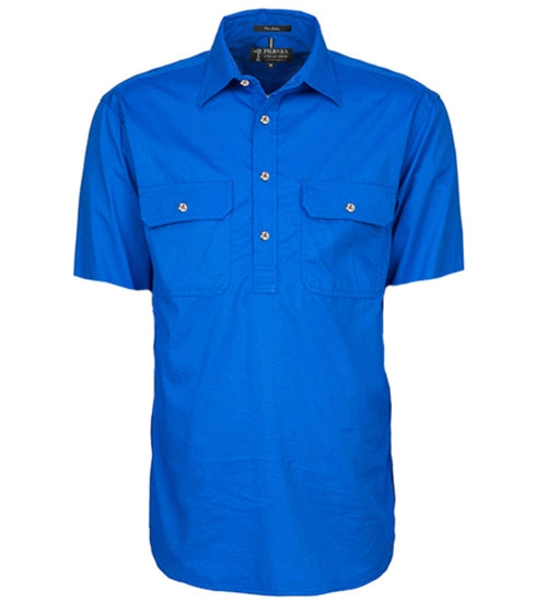 Pilbara Mens Closed Front Short Sleeve Shirt