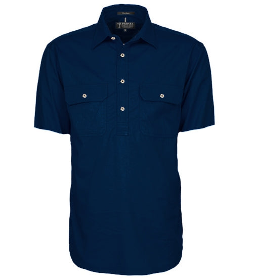 Pilbara Mens Closed Front Short Sleeve Shirt