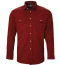 Pilbara Mens Open Front Long Sleeve Shirt