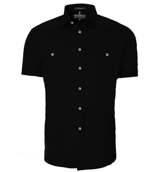 PILBARA MENS S/S SHIRT FULL BUTTON