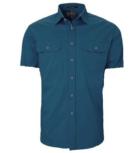 PILBARA MENS S/S SHIRT FULL BUTTON