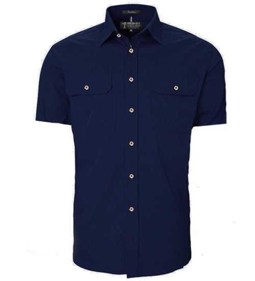 PILBARA MENS S/S SHIRT FULL BUTTON