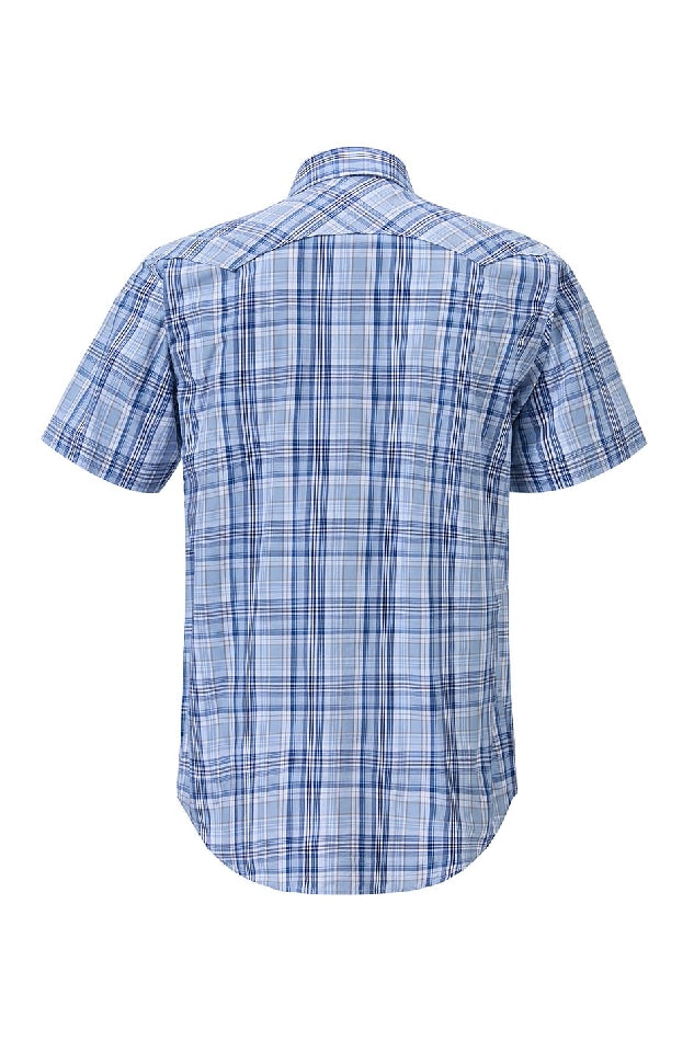 Pilbara Western Mens Snap Button Short Sleeve Shirt