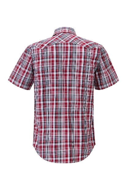 Pilbara Western Mens Snap Button Short Sleeve Shirt