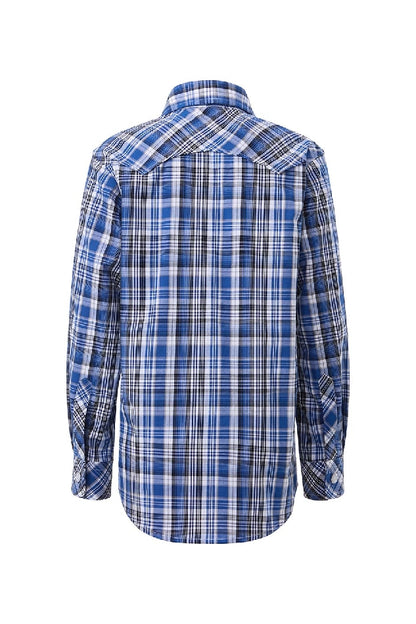 Pilbara Western Kids Snap Button Long  Sleeve Shirt