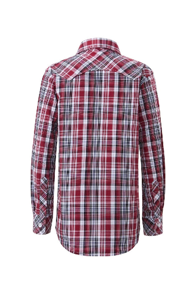 Pilbara Western Kids Snap Button Long  Sleeve Shirt