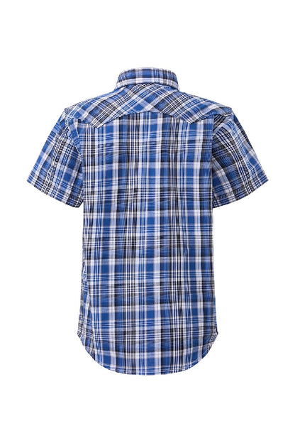 Pilbara Western Kids Snap Button Short Sleeve Shirt