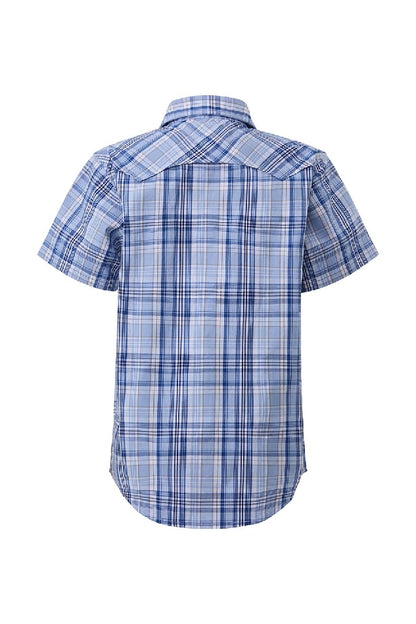 Pilbara Western Kids Snap Button Short Sleeve Shirt