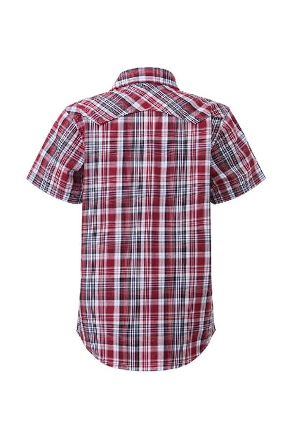 Pilbara Western Kids Snap Button Short Sleeve Shirt