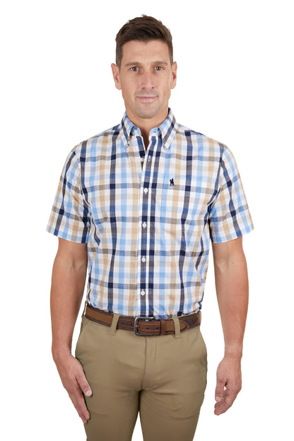 Thomas Cook Men’s Duke Check 1-Pocket Short Sleeve Shirt