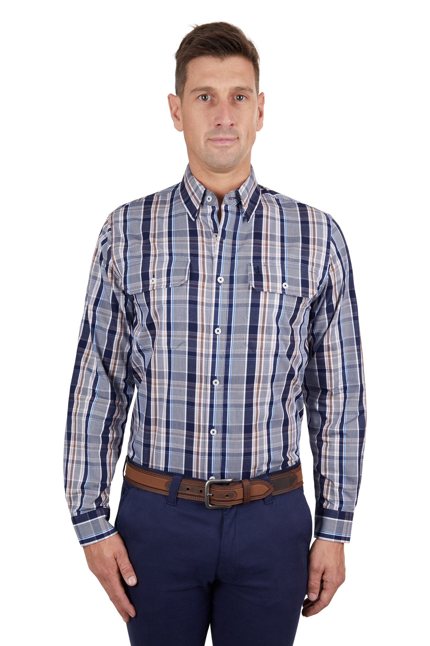 Thomas Cook Men’s Loyd Check 2-Pocket Long Sleeve Shirt