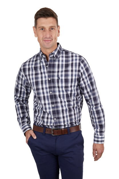 Thomas Cook Men’s Cain Check 1-Pocket Long Sleeve Shirt