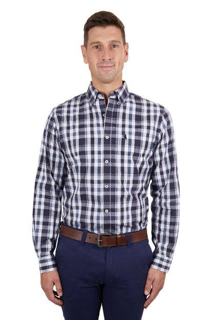 Thomas Cook Men’s Cain Check 1-Pocket Long Sleeve Shirt