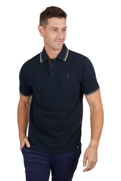 Thomas Cook Men’s Logan Tailored Short Sleeve Polo - Navy