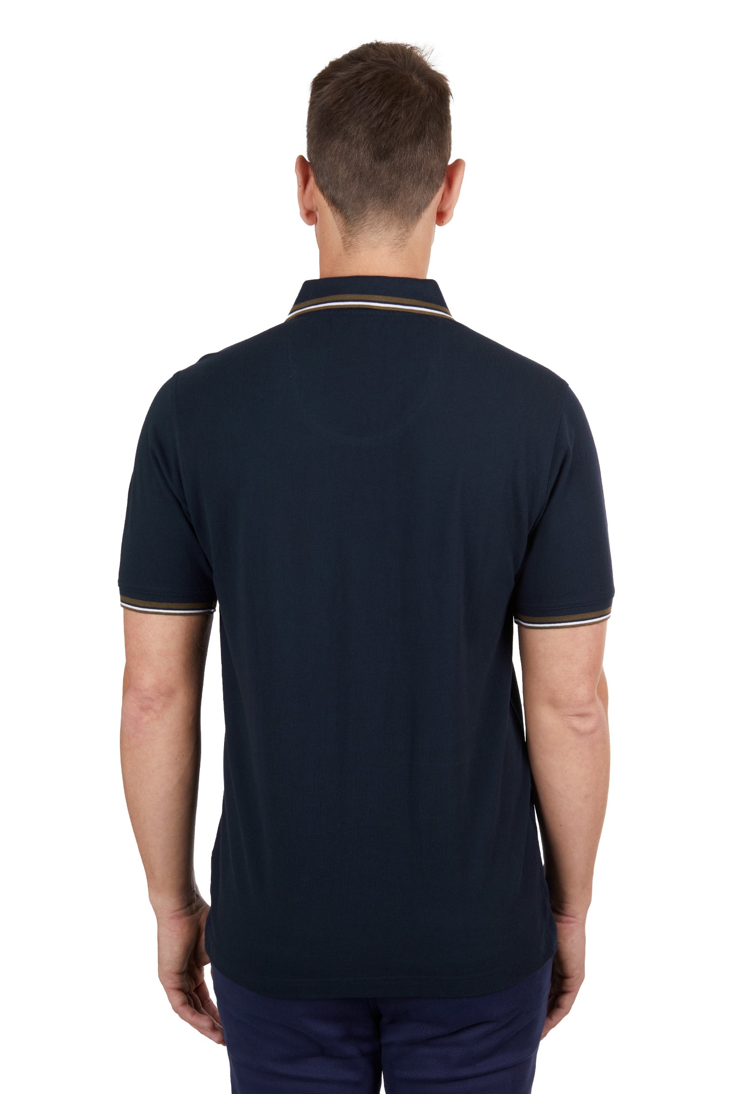 Thomas Cook Men’s Logan Tailored Short Sleeve Polo - Navy