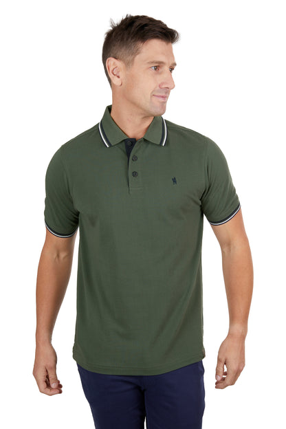 Thomas Cook Men’s Logan Tailored Short Sleeve Polo - Dark Green