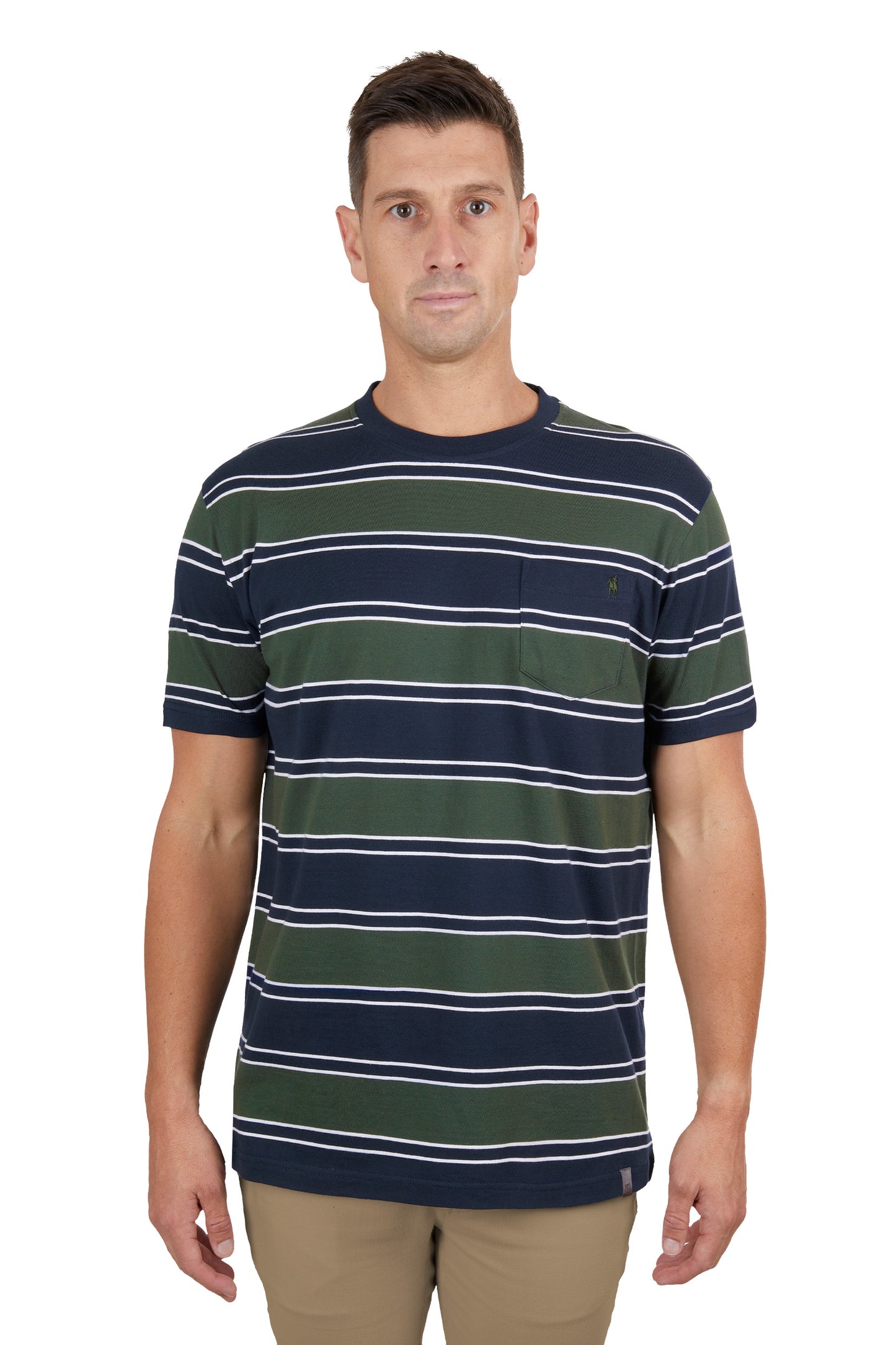 Thomas Cook Men’s Jason Stripe 1-Pocket Short Sleeve Tee