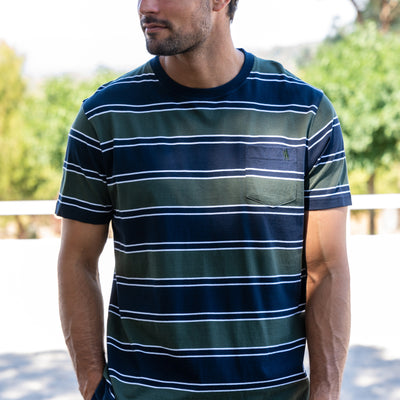 Thomas Cook Men’s Jason Stripe 1-Pocket Short Sleeve Tee