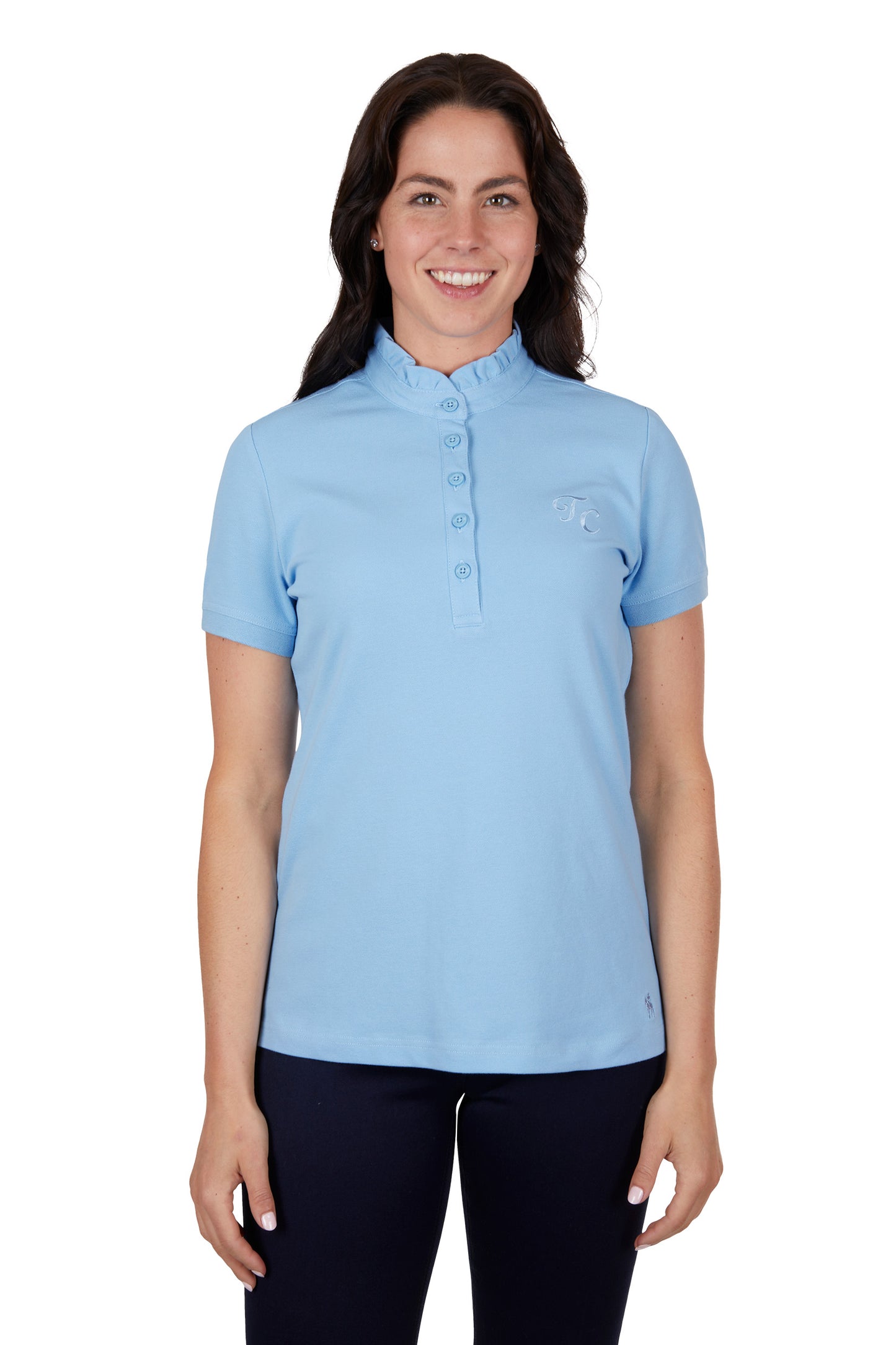 Thomas Cook Womens Holly Short Sleeve Polo - Sky