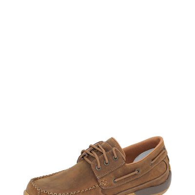 Twisted X Mens Driving Mocs Boat Lace Up