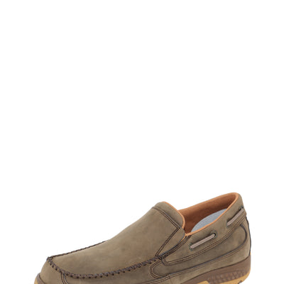 Twisted X Mens Cellstretch Slip On Shitake Brown