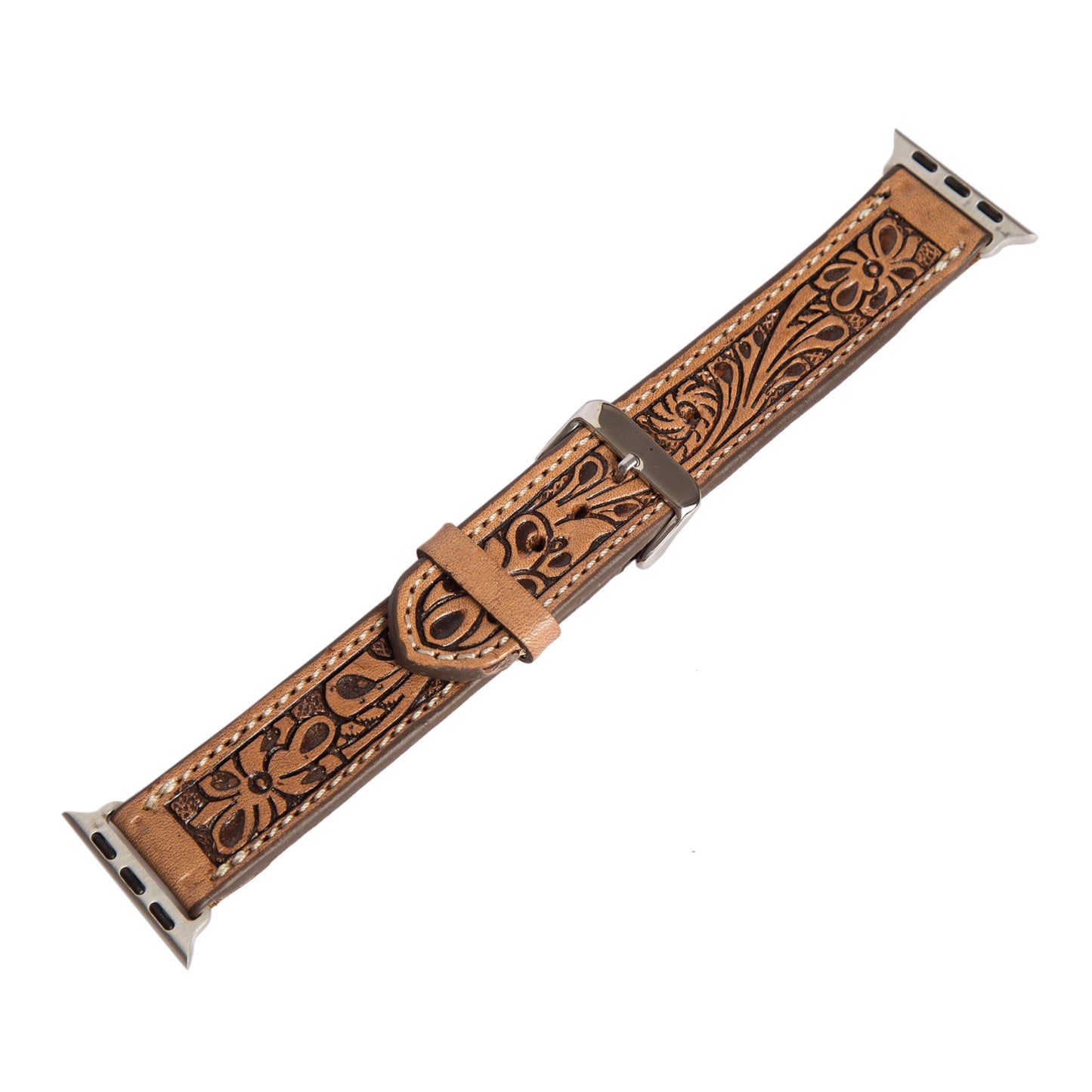 The Design Edge Tooling Leather Apple Watch Strap – WS100