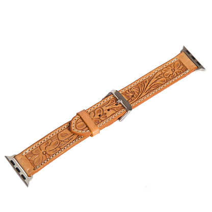 The Design Edge Tooling Leather Apple Watch Strap – WS100