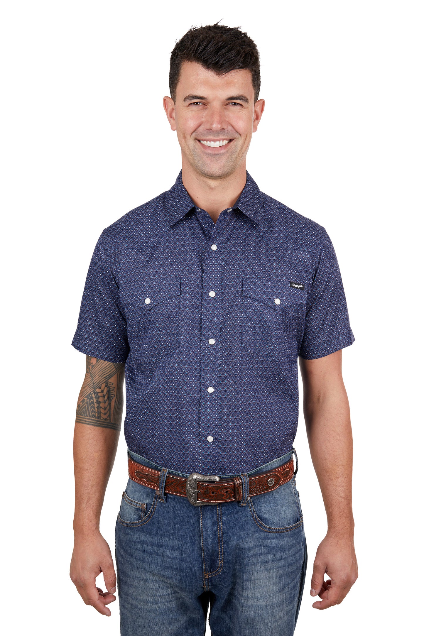 Wrangler Mens Matt Short Sleeve Shirt